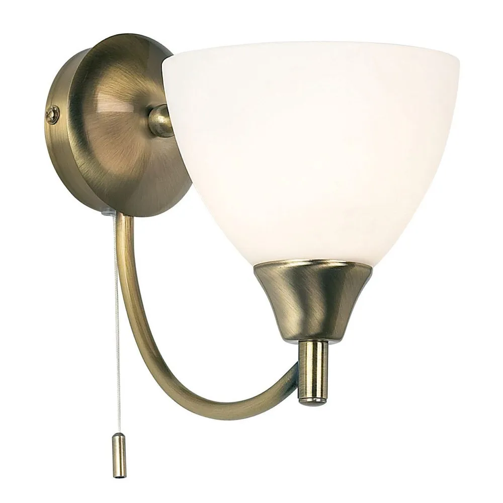 1805-1AN Alton Antique Brass Wall Light