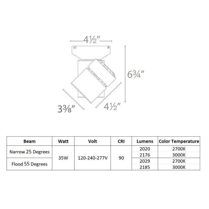 35W Exterminator II 90CRI Monopoint Luminaire