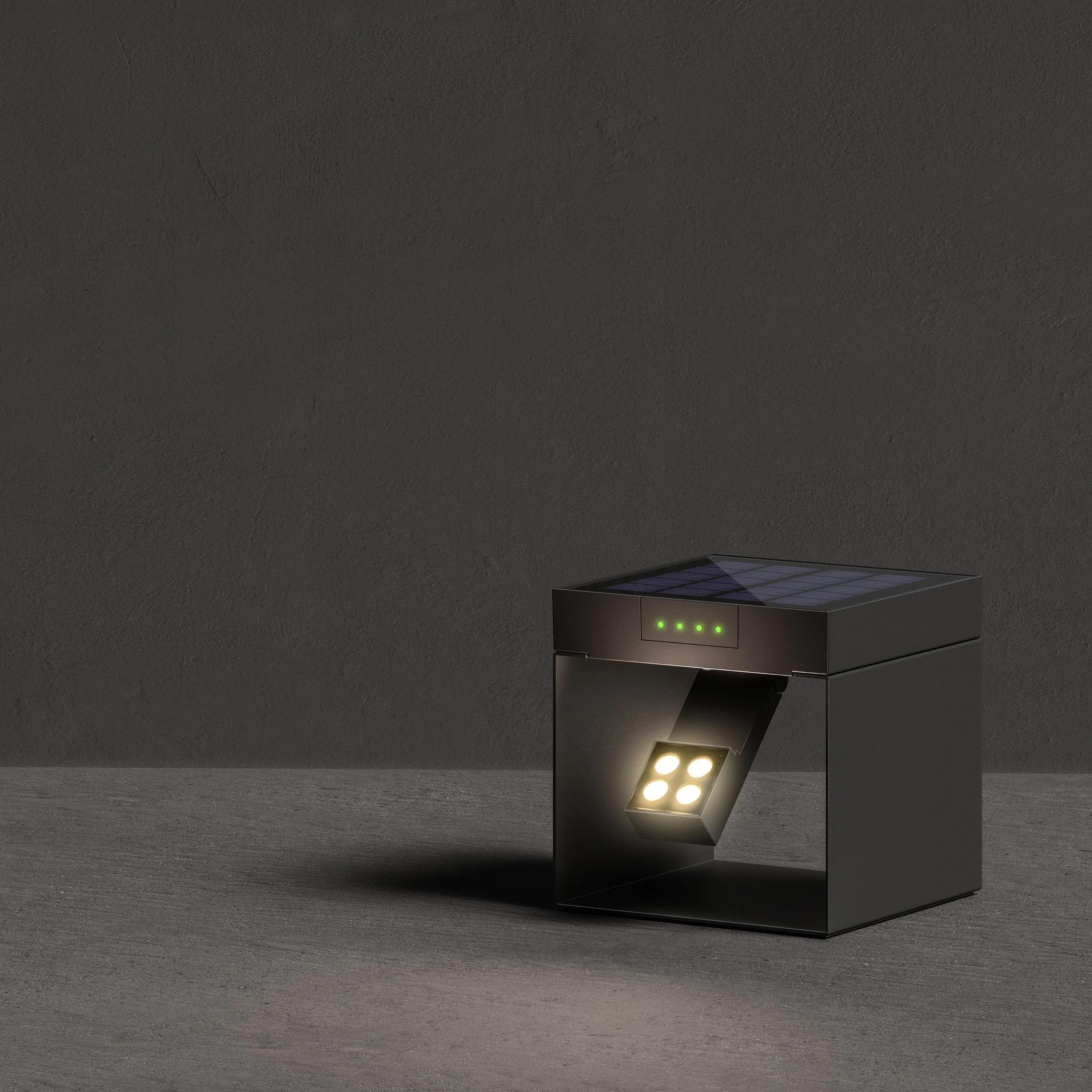 Alea Outdoor LED Solar Bollard Light