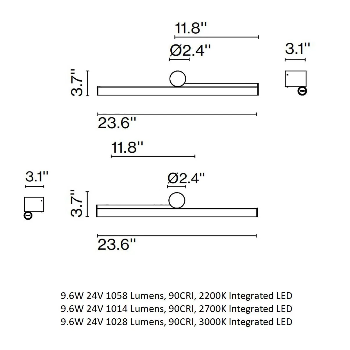 Ambrosia LED Wall Sconce