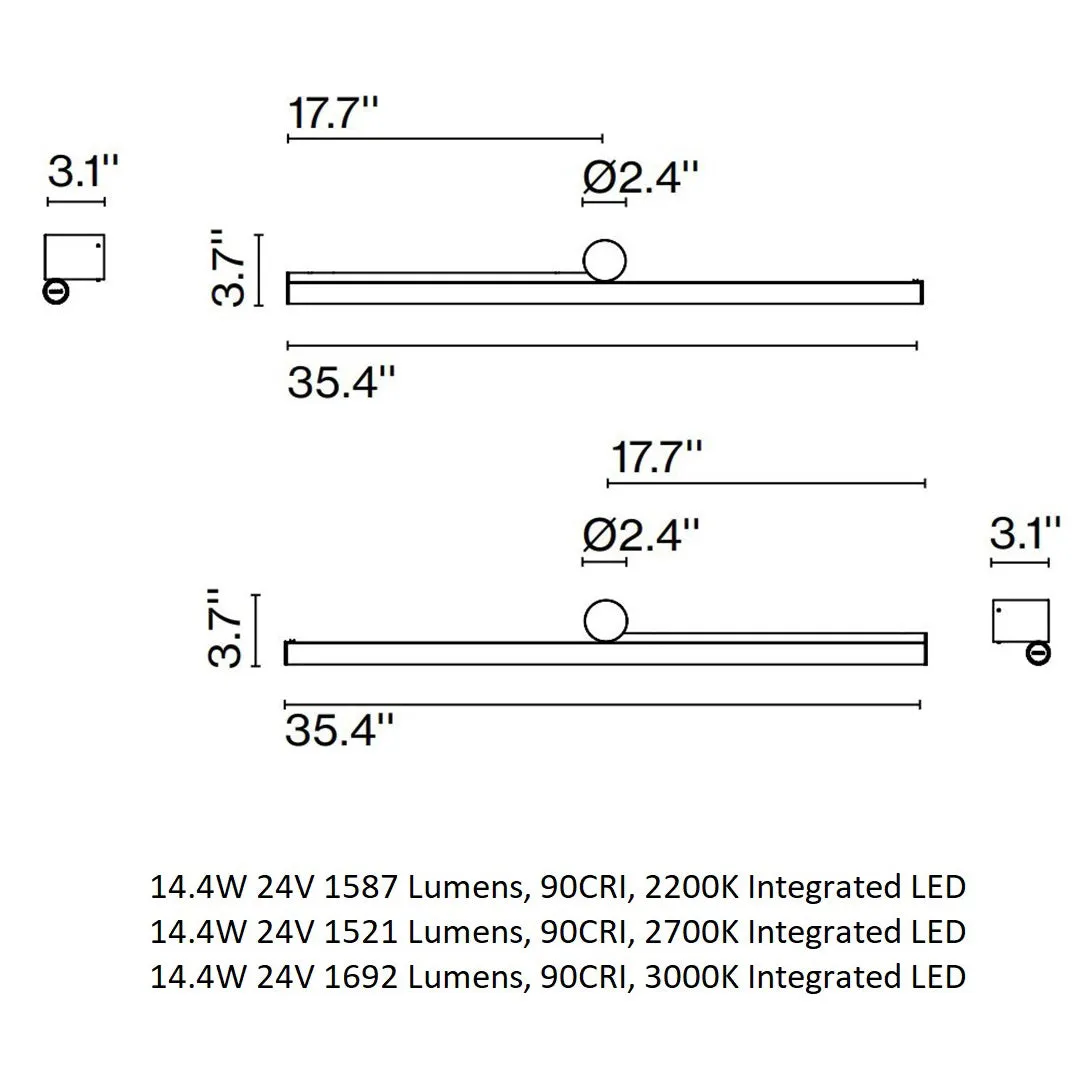 Ambrosia LED Wall Sconce