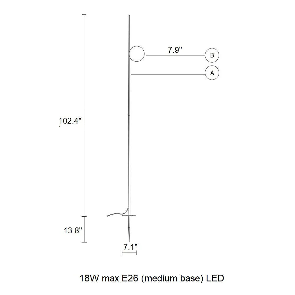 Atmosphere Spike Outdoor Floor Lamp