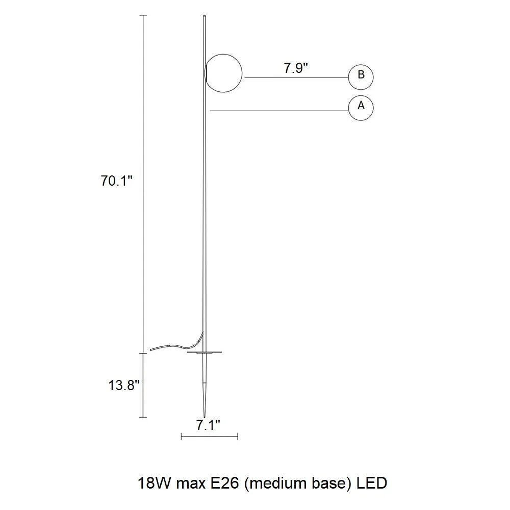 Atmosphere Spike Outdoor Floor Lamp