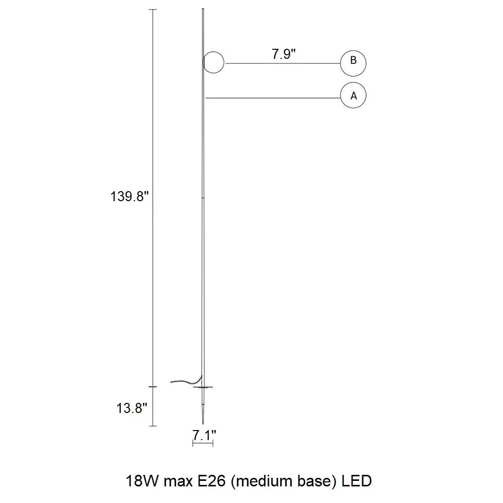 Atmosphere Spike Outdoor Floor Lamp