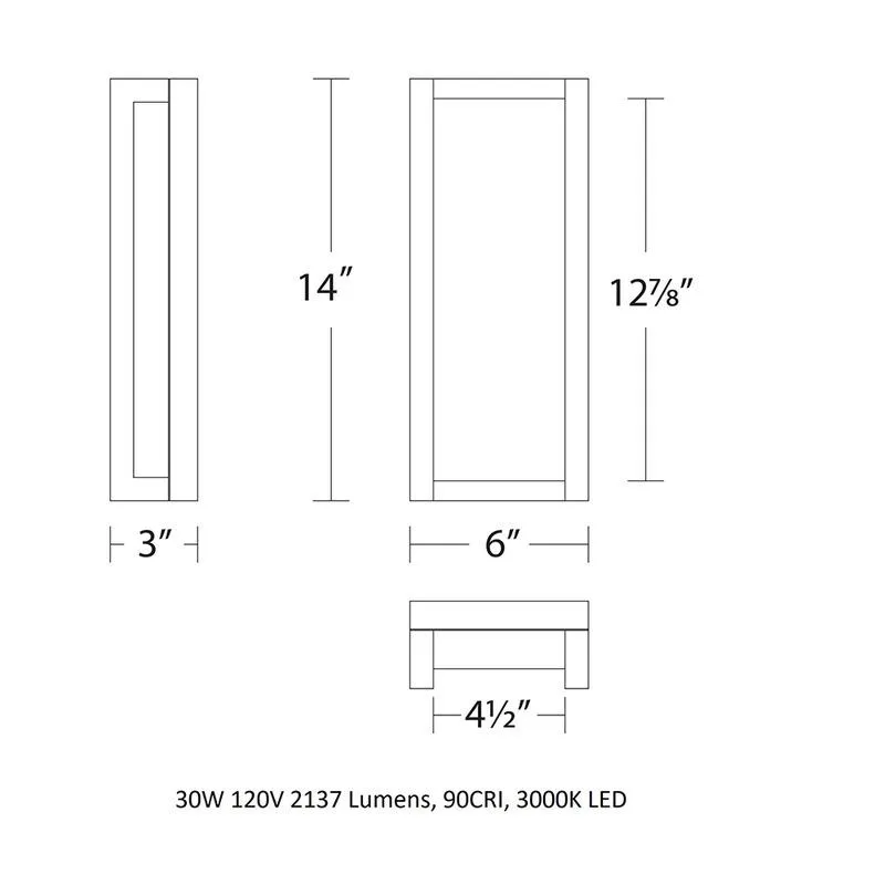Axel LED Outdoor Wall Light