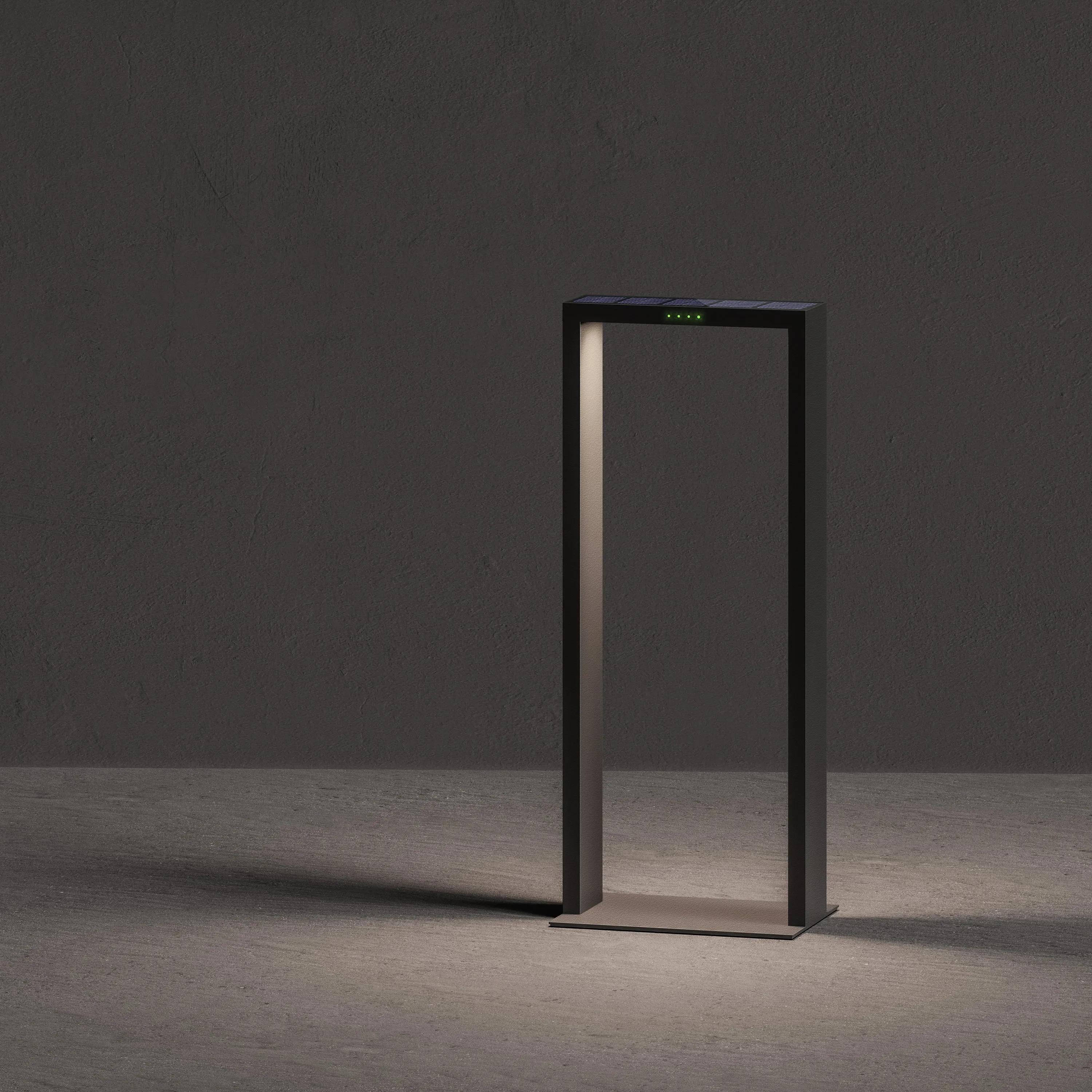 Axis Outdoor LED Solar Bollard Light