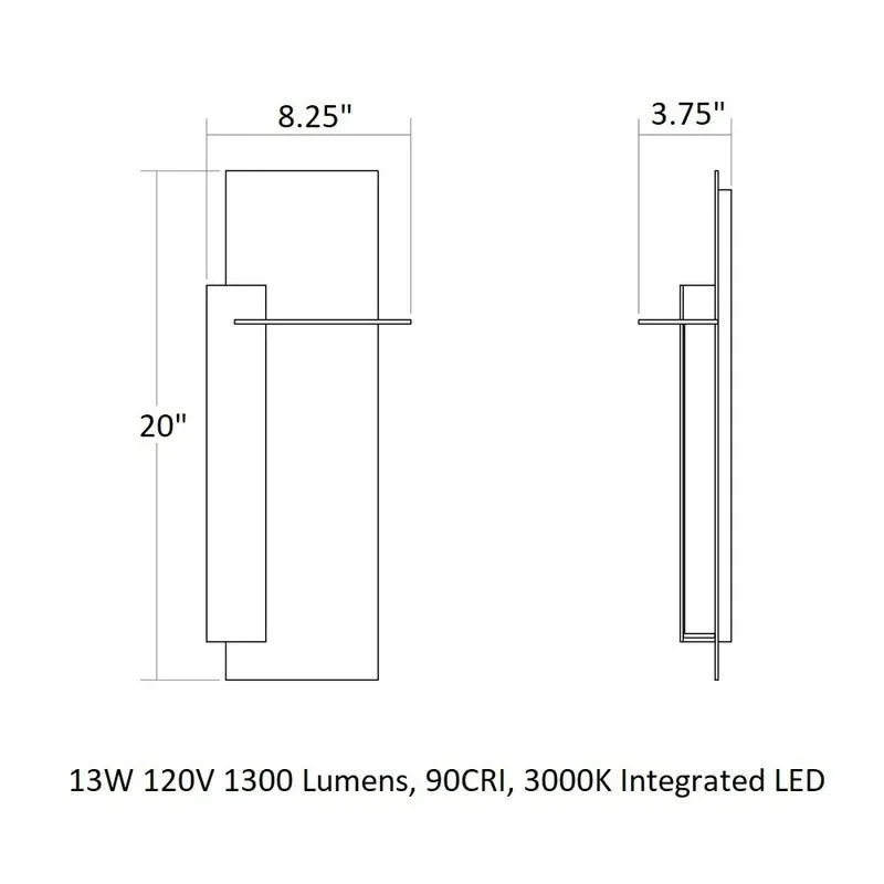 Backgate Outdoor LED Wall Sconce