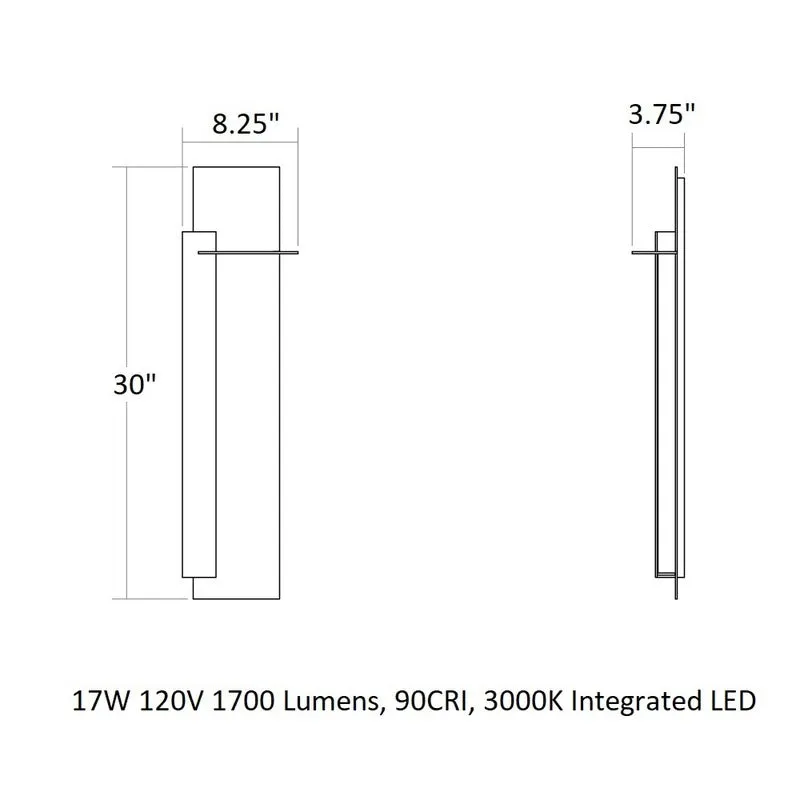 Backgate Outdoor LED Wall Sconce