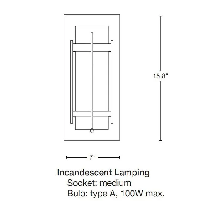 Banded Outdoor Sconce