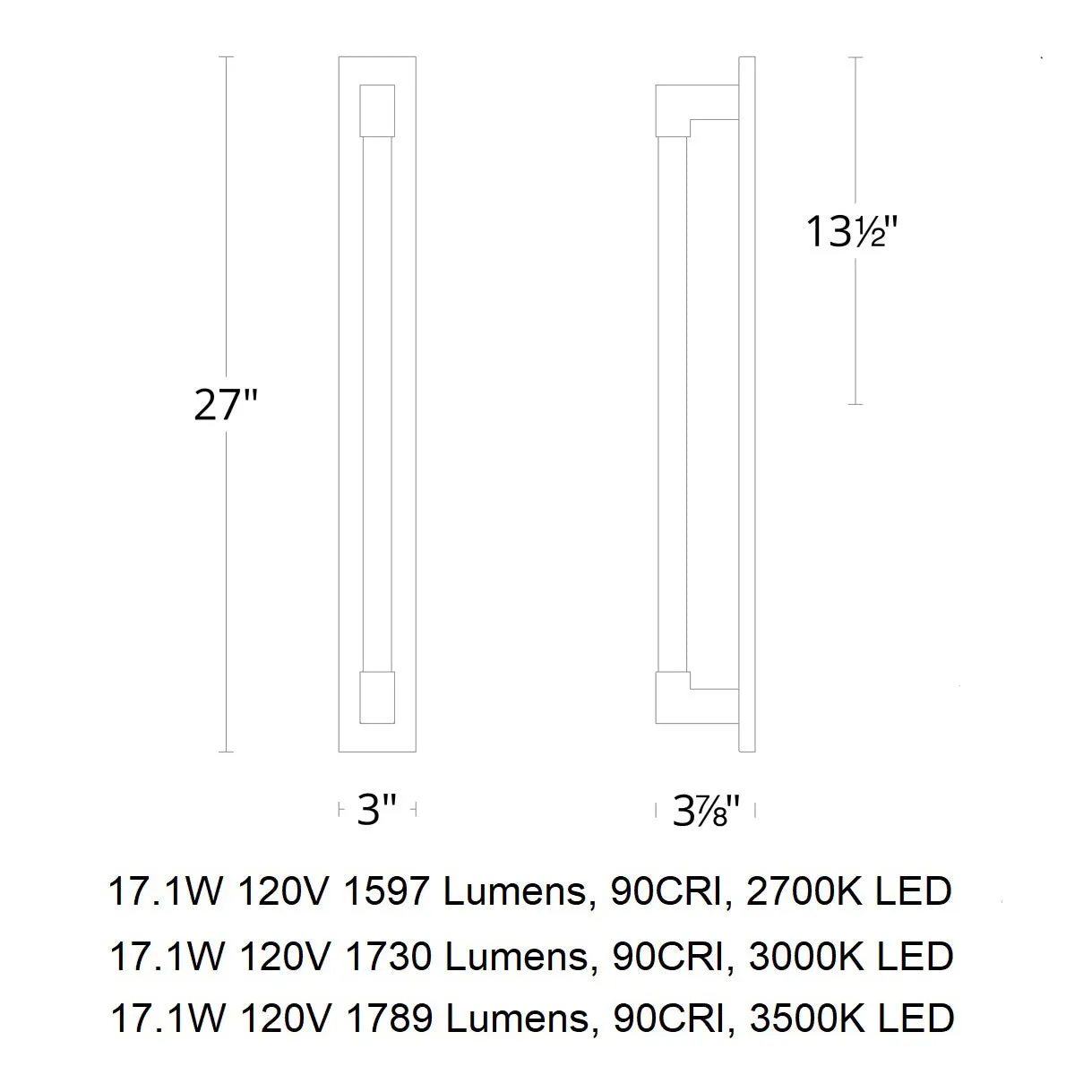 Barre LED Bathroom Vanity / Wall Light
