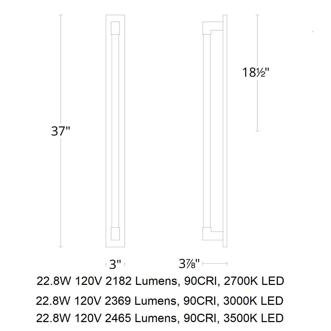 Barre LED Bathroom Vanity / Wall Light