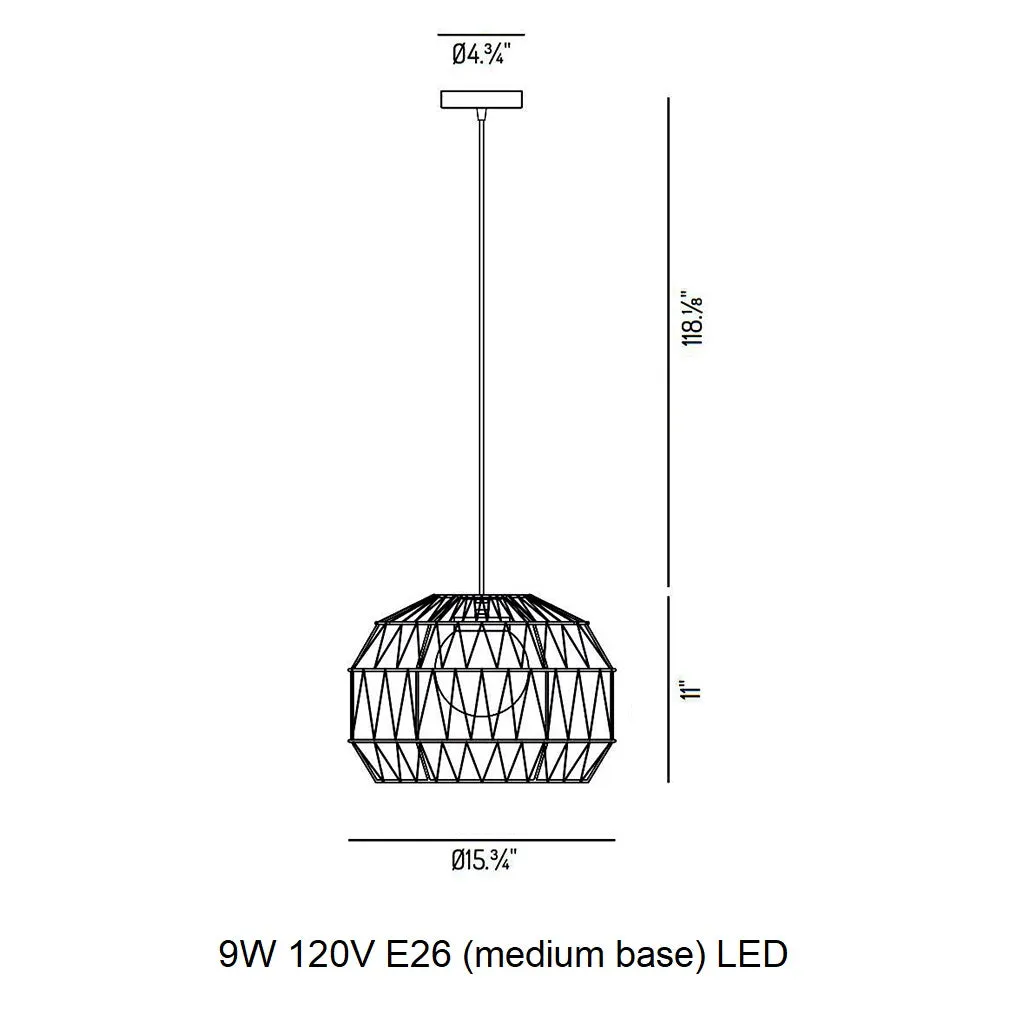 Bauma Outdoor Pendant Light