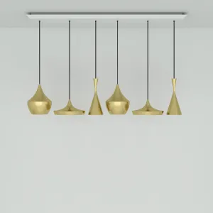 Beat Large Linear Multi-Light LED Pendant Light