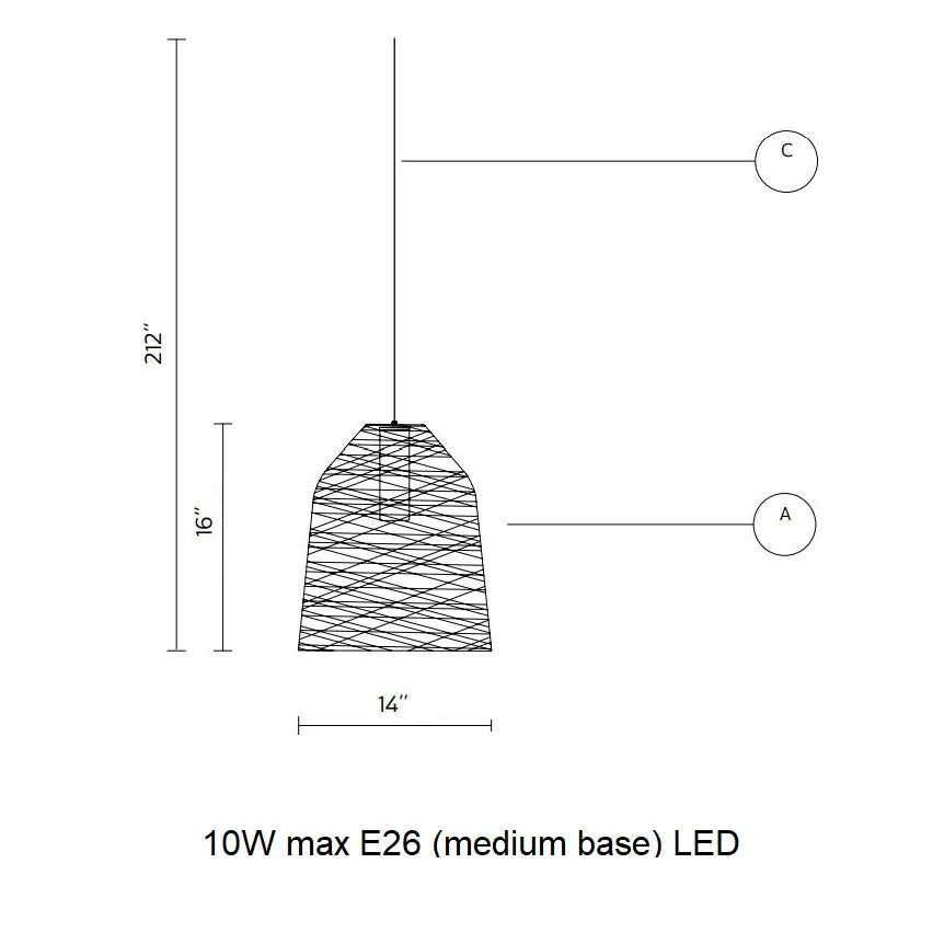 Black Out Outdoor Pendant Light