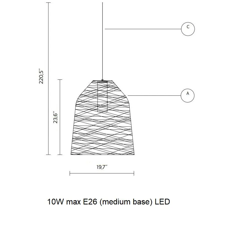 Black Out Outdoor Pendant Light