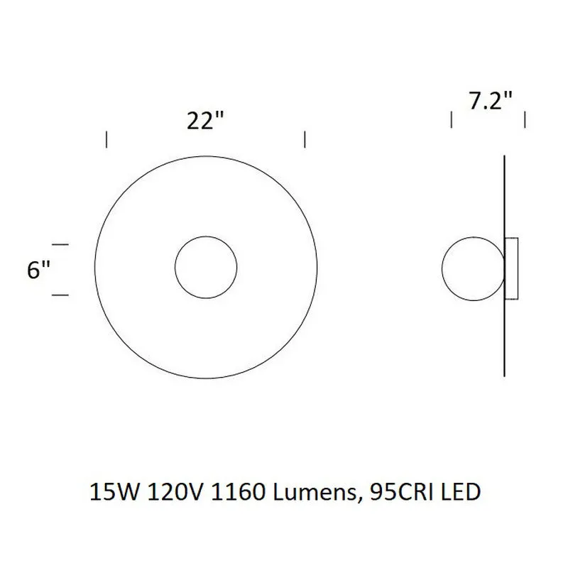 Bola Disc Flush Mount