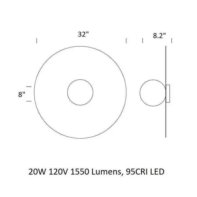 Bola Disc Flush Mount