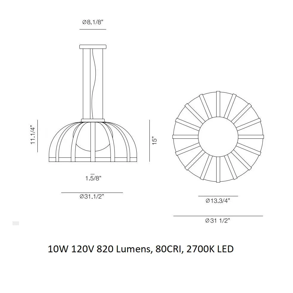 Bols Outdoor Pendant Light