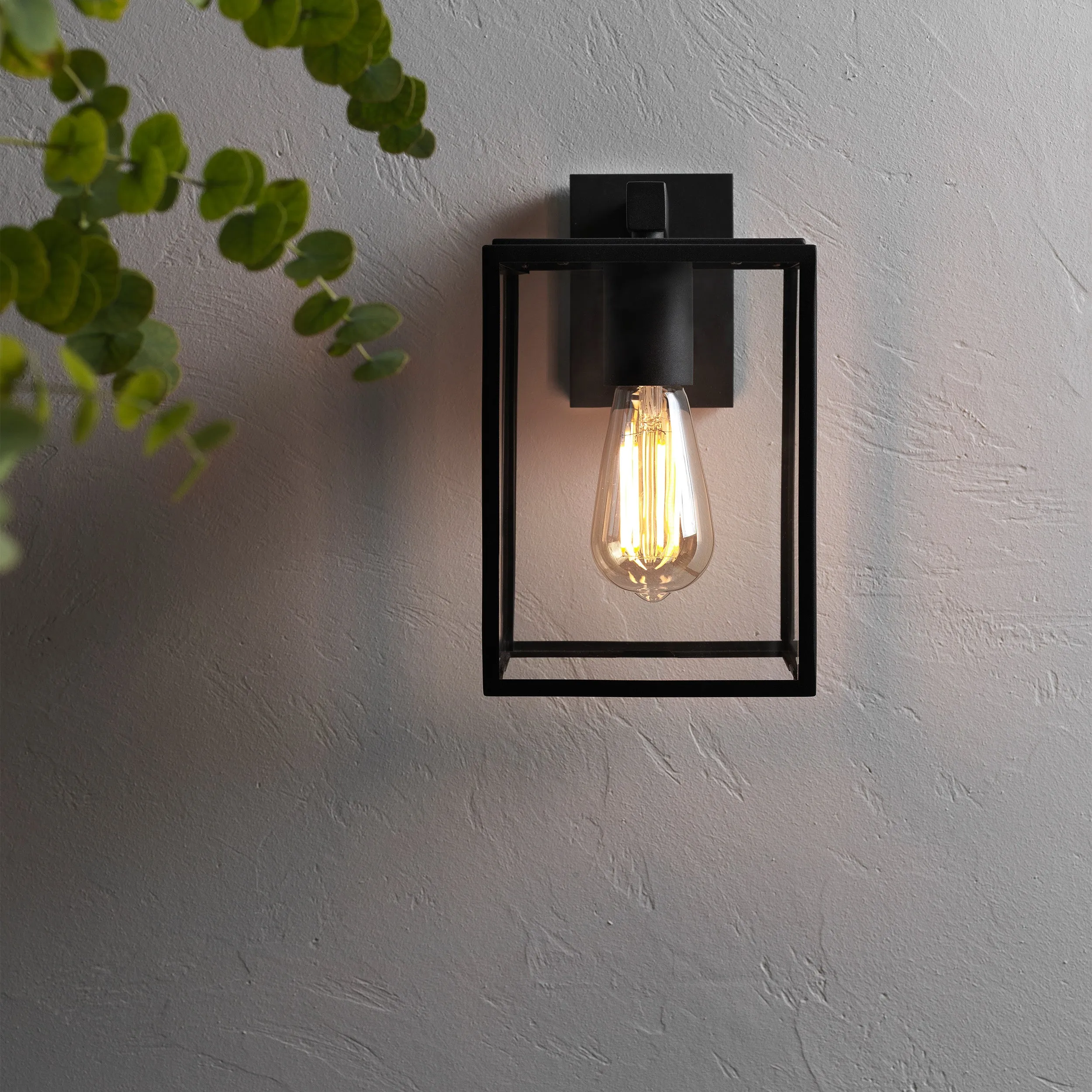 Box Lantern Outdoor Wall Sconce