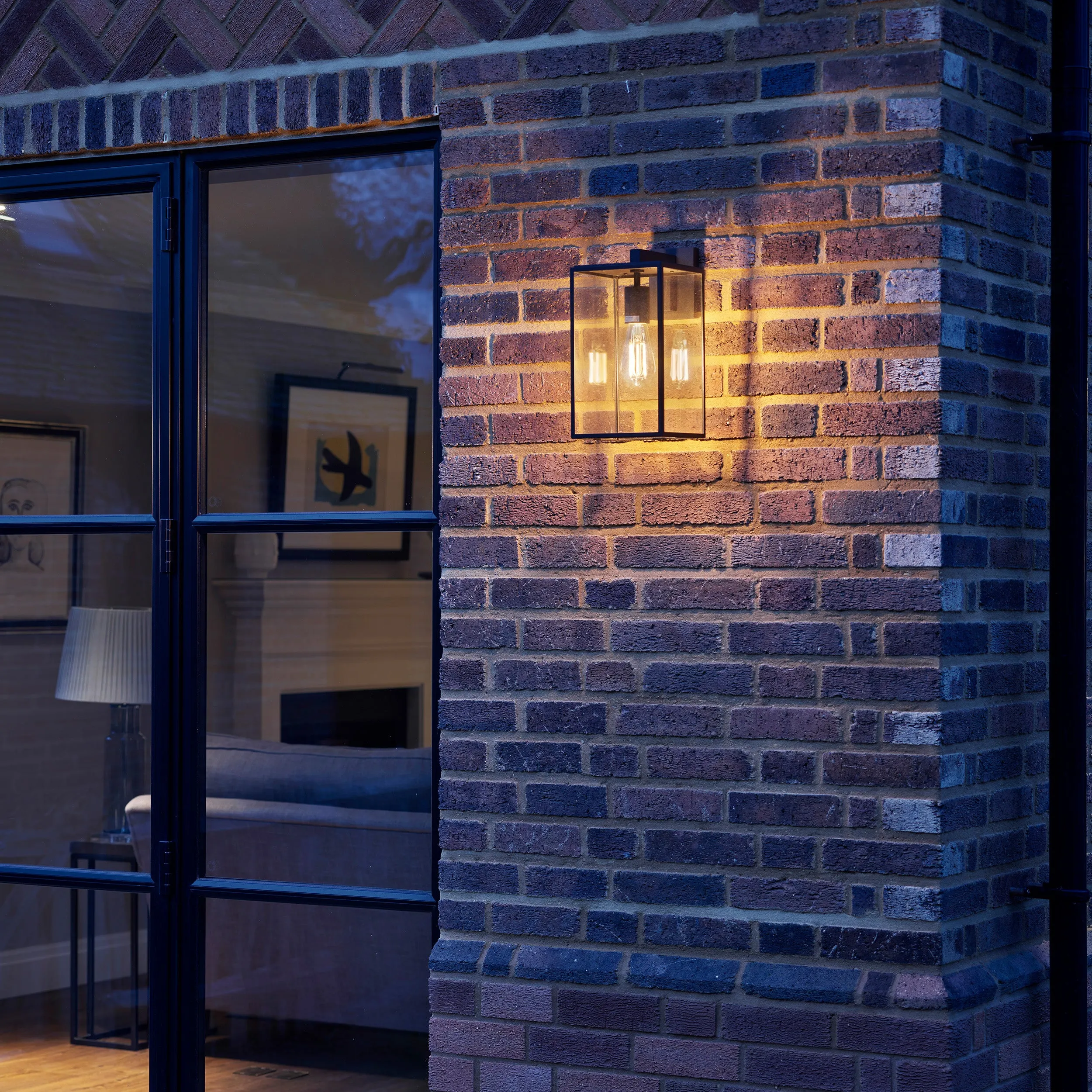 Box Lantern Outdoor Wall Sconce