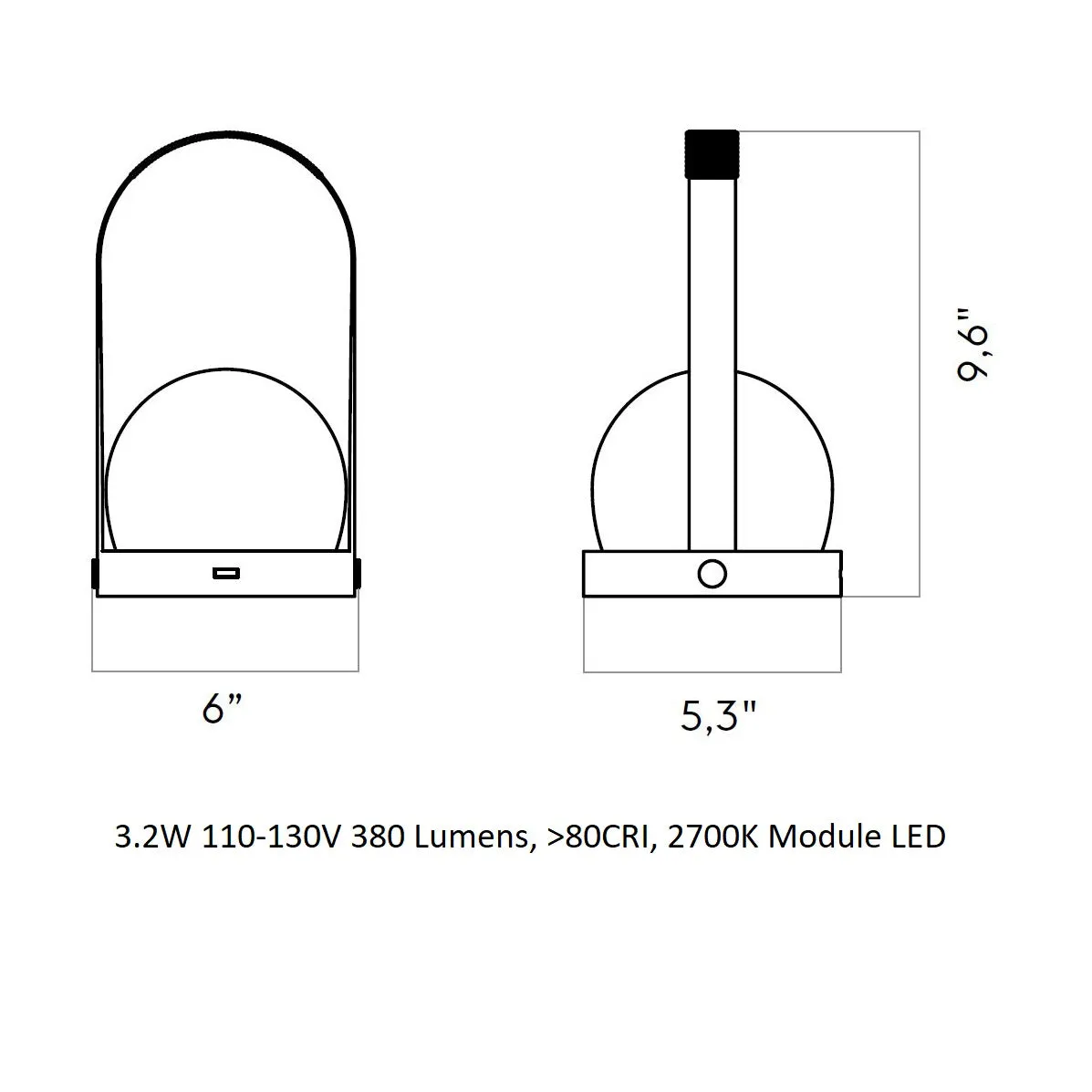 Carrie Portable LED Lamp