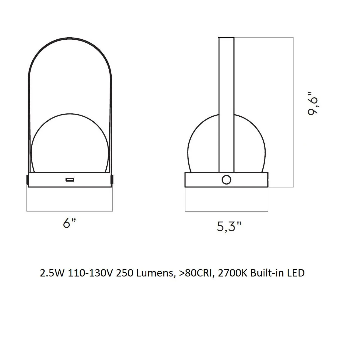 Carrie Portable LED Lamp
