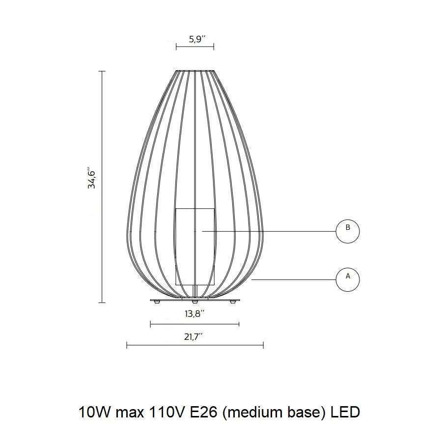 Cell Outdoor Floor Lamp