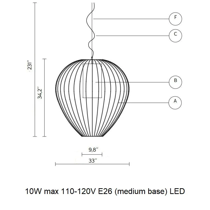 Cell Outdoor Pendant Light