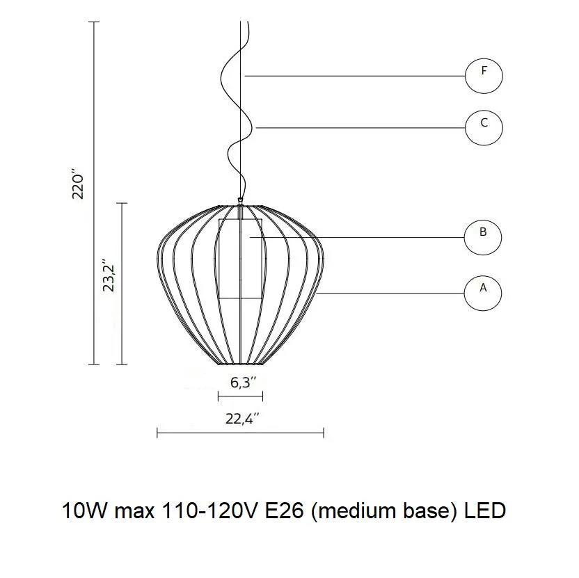 Cell Outdoor Pendant Light