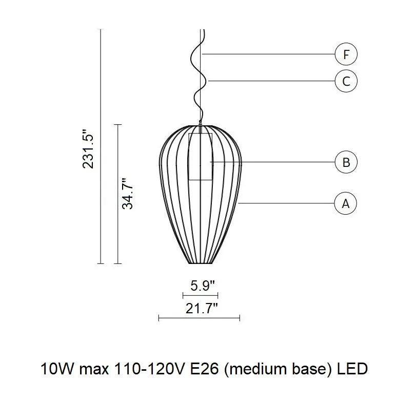 Cell Outdoor Pendant Light