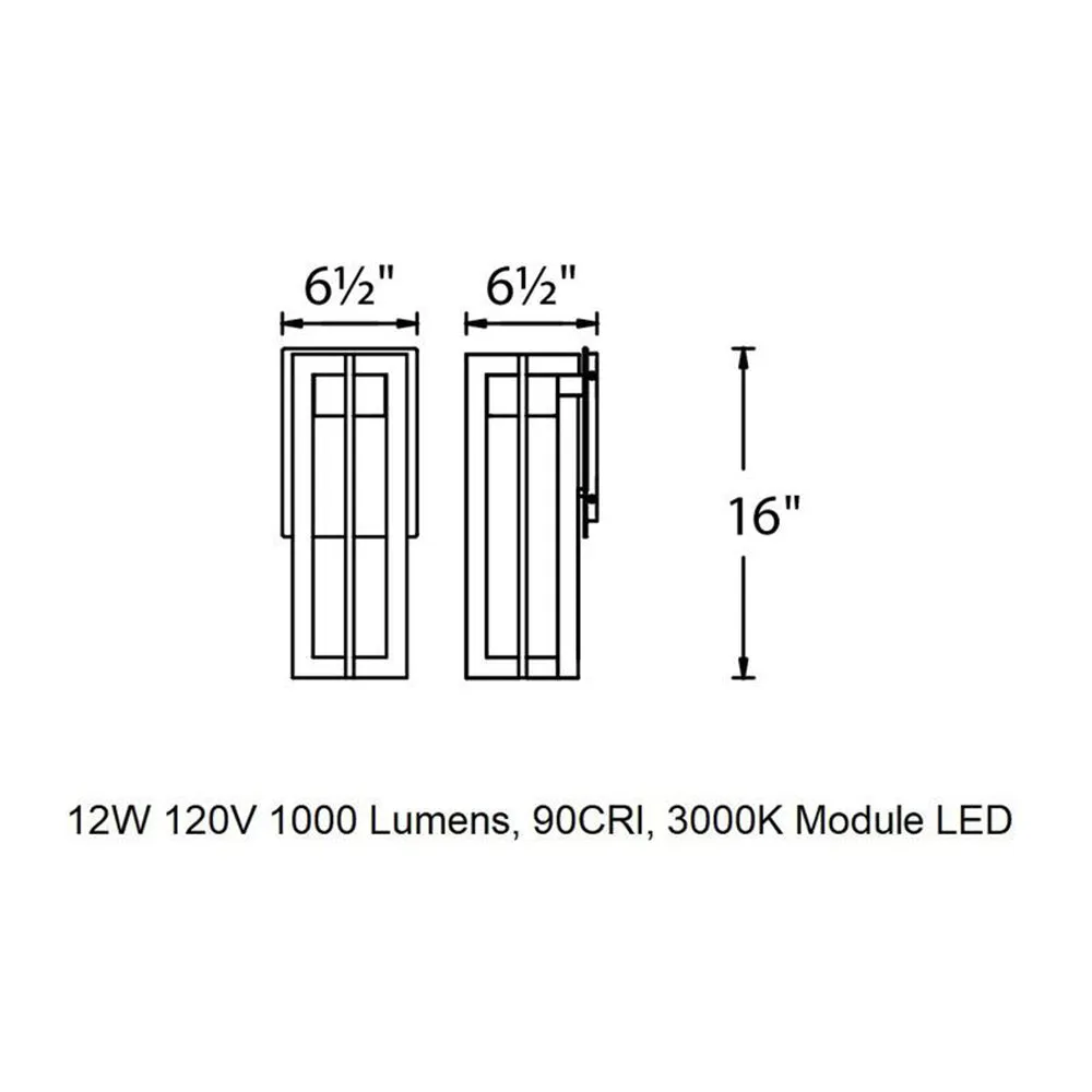 Chamber LED Outdoor Wall Light
