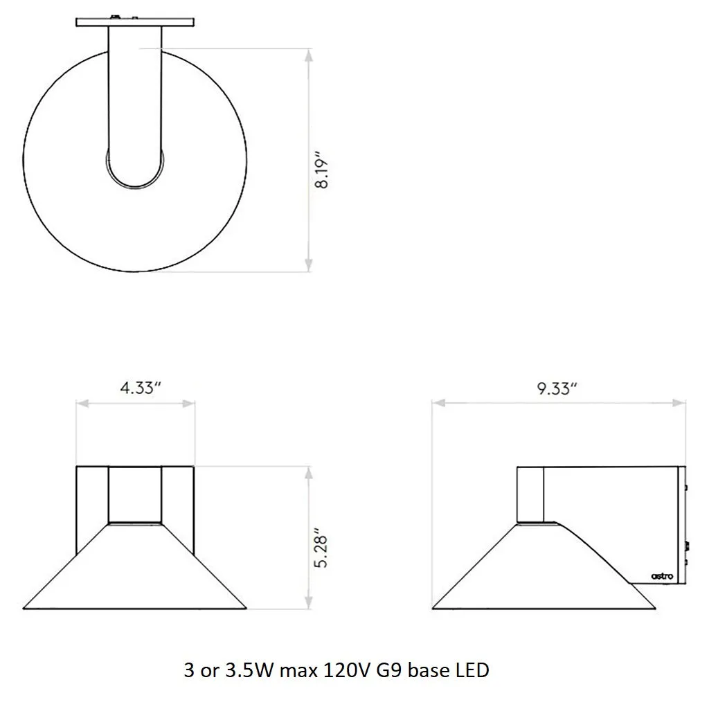 Conic Bathroom Vanity Light