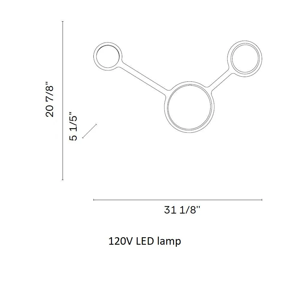 Constellation Tri Stars Wall Sconce