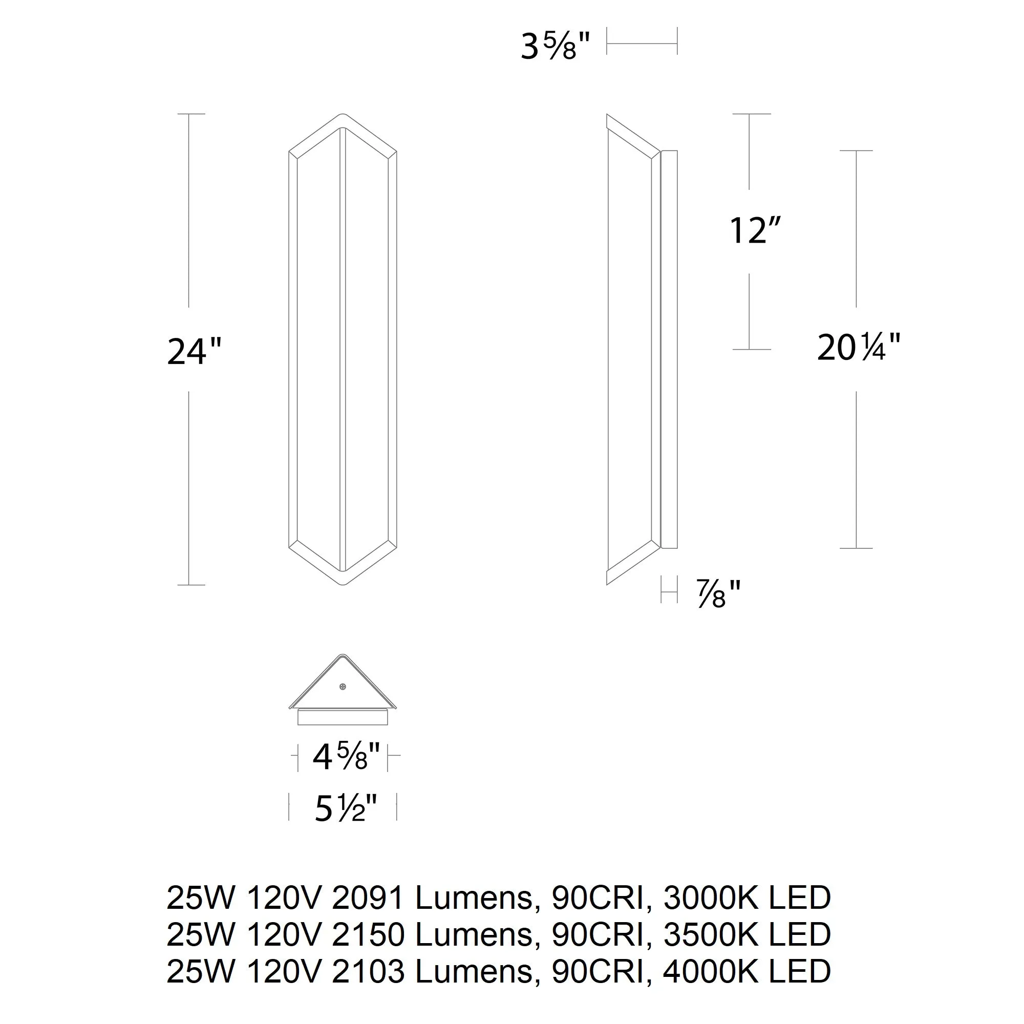 Corte LED Outdoor Wall Sconce