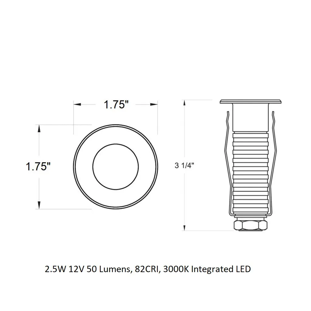 Dot Round Outdoor LED Button Light