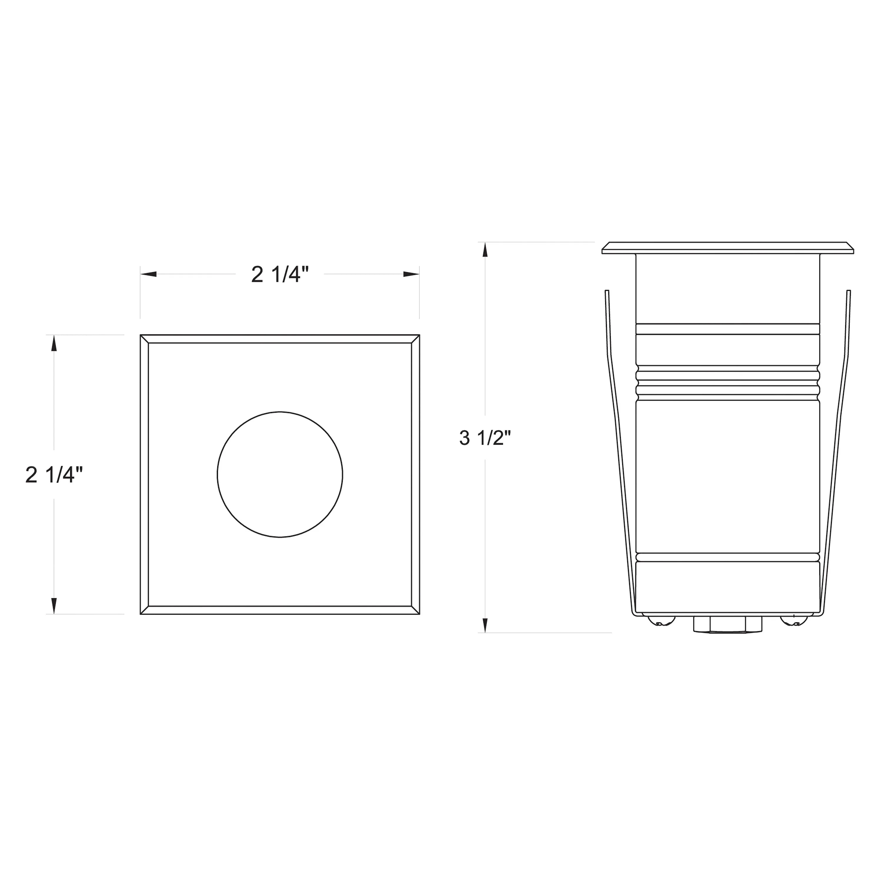 Dot Square Outdoor LED Button Light