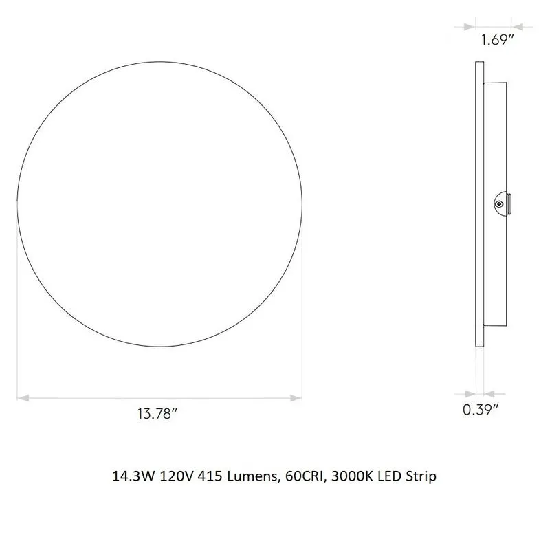 Eclipse Round LED Wall Sconce