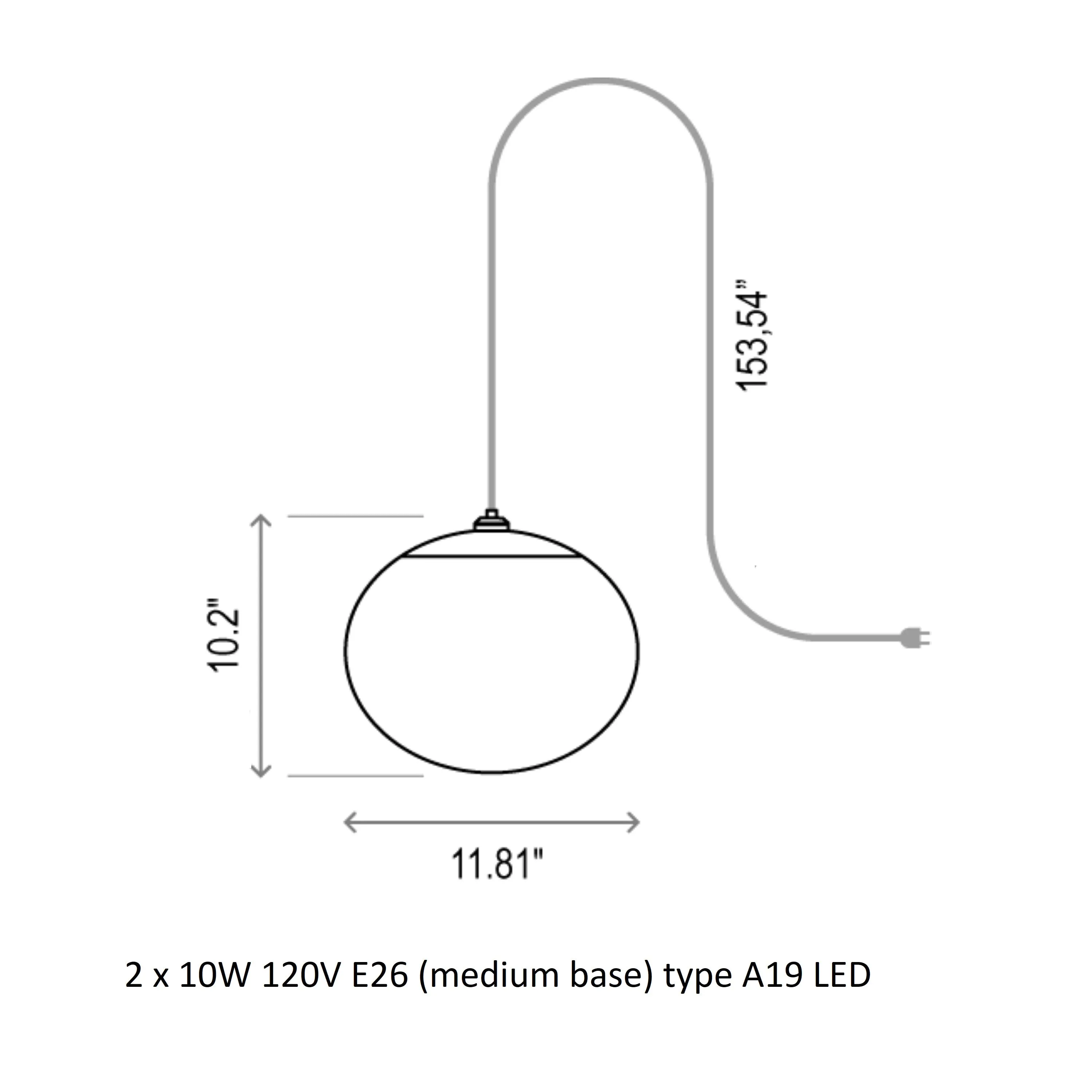 Elipse Outdoor Hanging Pendant Light