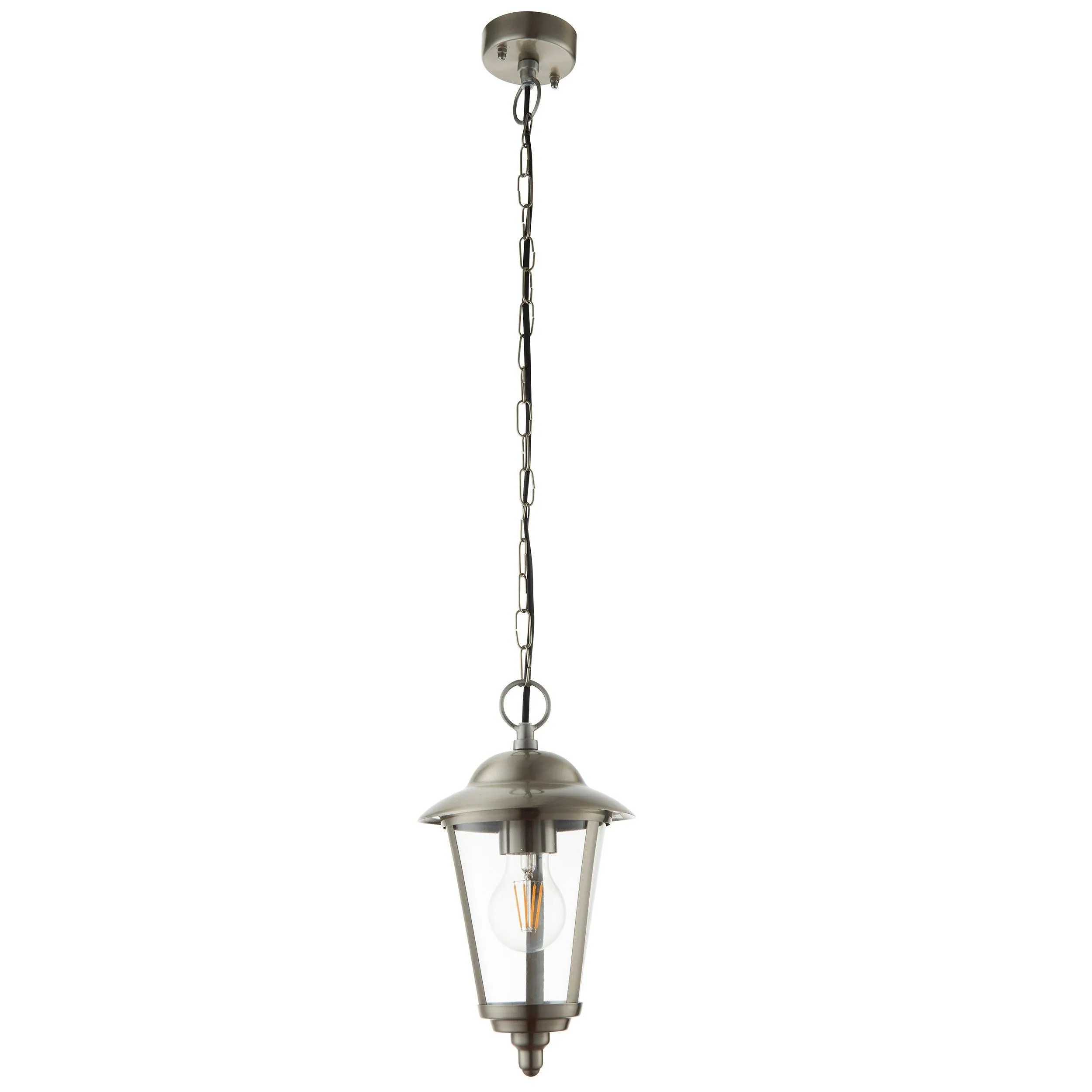 Endon Klien Polished Stainless Steel Outdoor Pendant Light