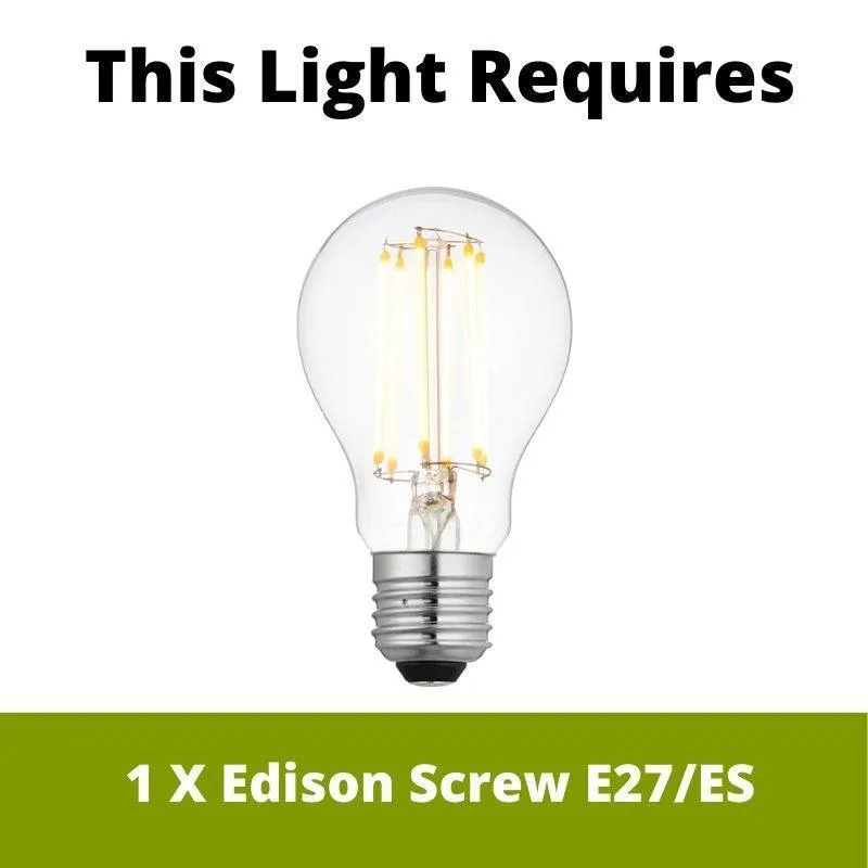 Endon Klien Polished Stainless Steel Outdoor Pendant Light