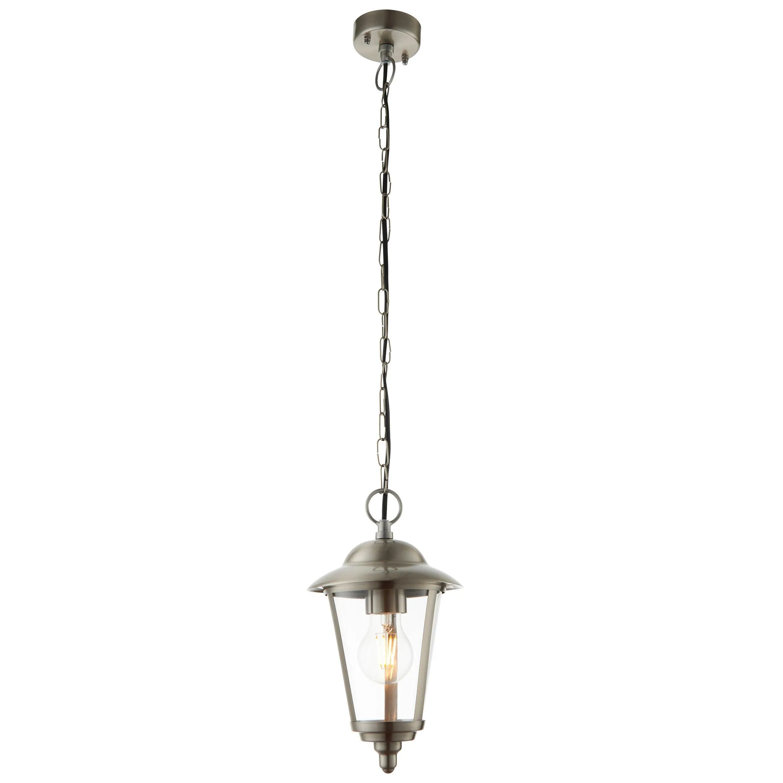 Endon Klien Polished Stainless Steel Outdoor Pendant Light