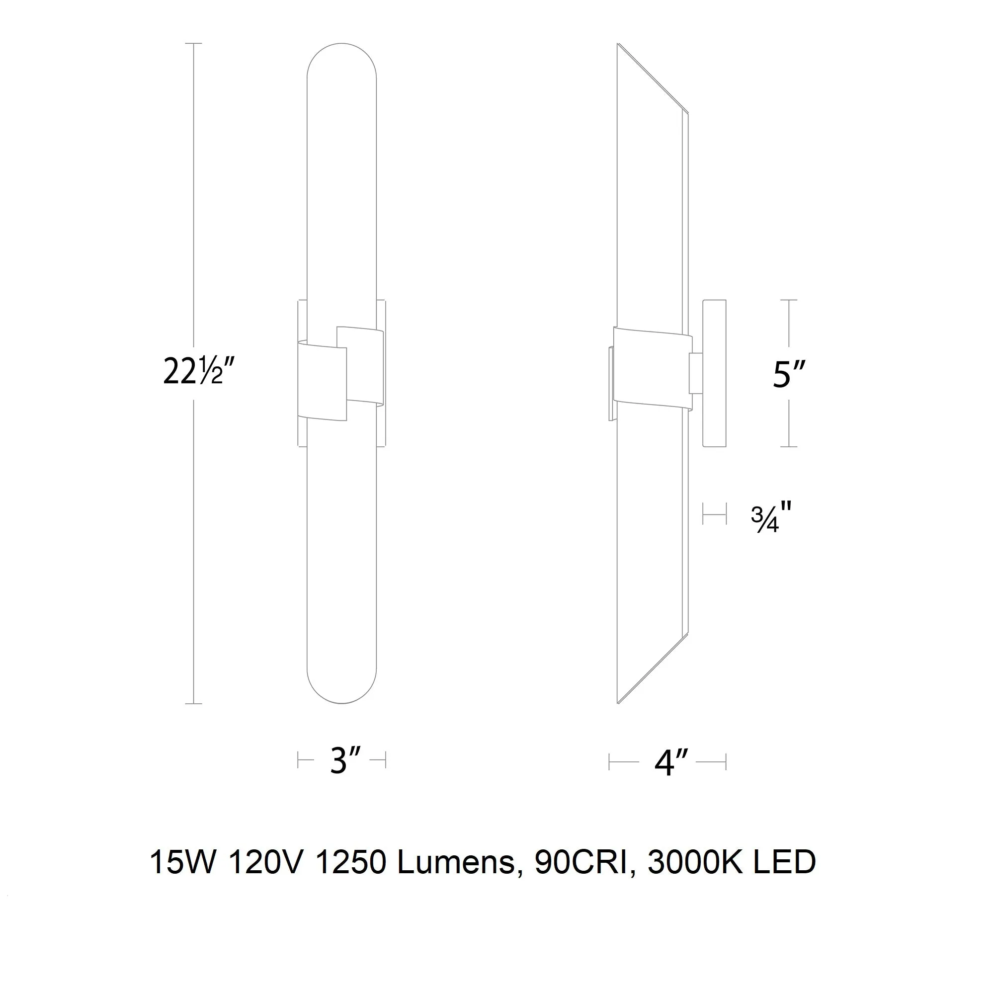 Fallon LED Bathroom Vanity/Wall Light
