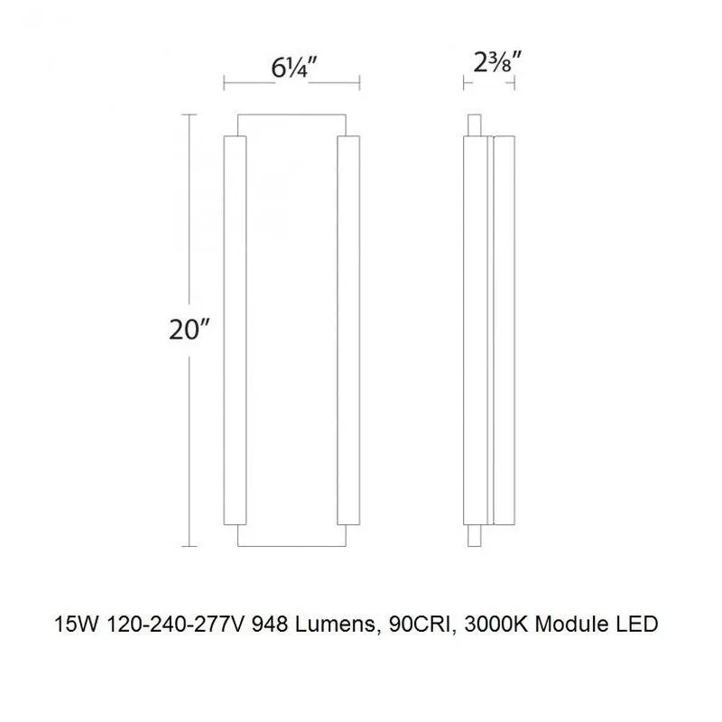 Fiction LED Outdoor Wall Light