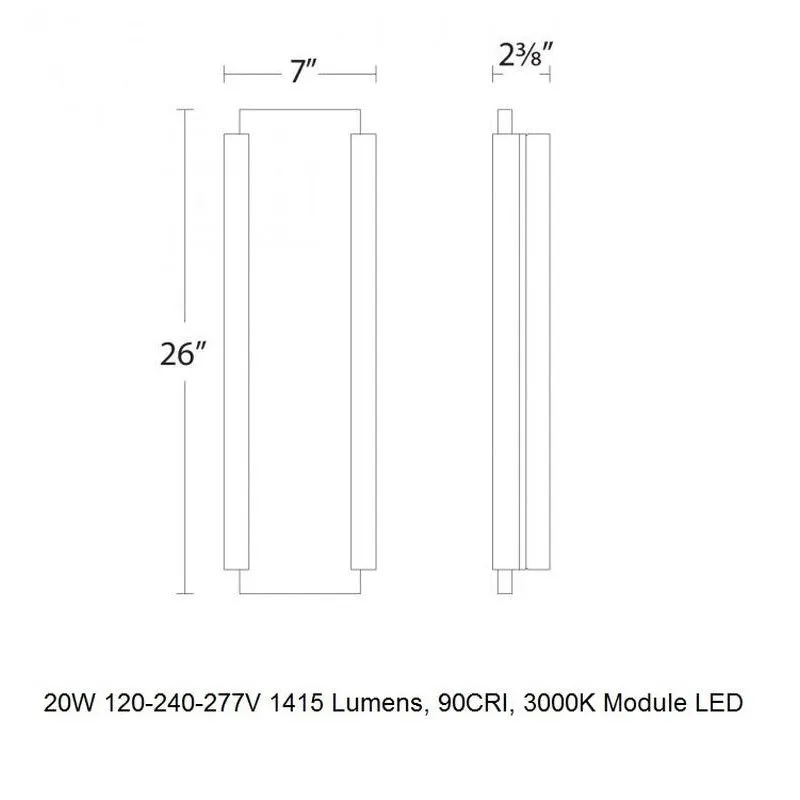 Fiction LED Outdoor Wall Light