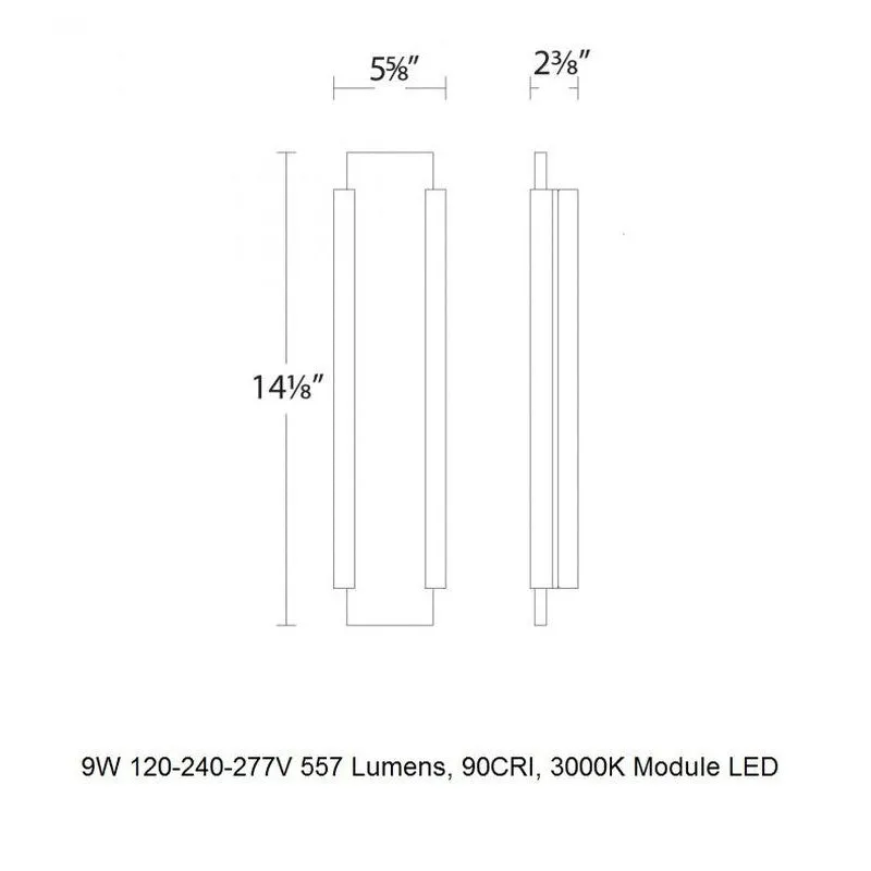 Fiction LED Outdoor Wall Light