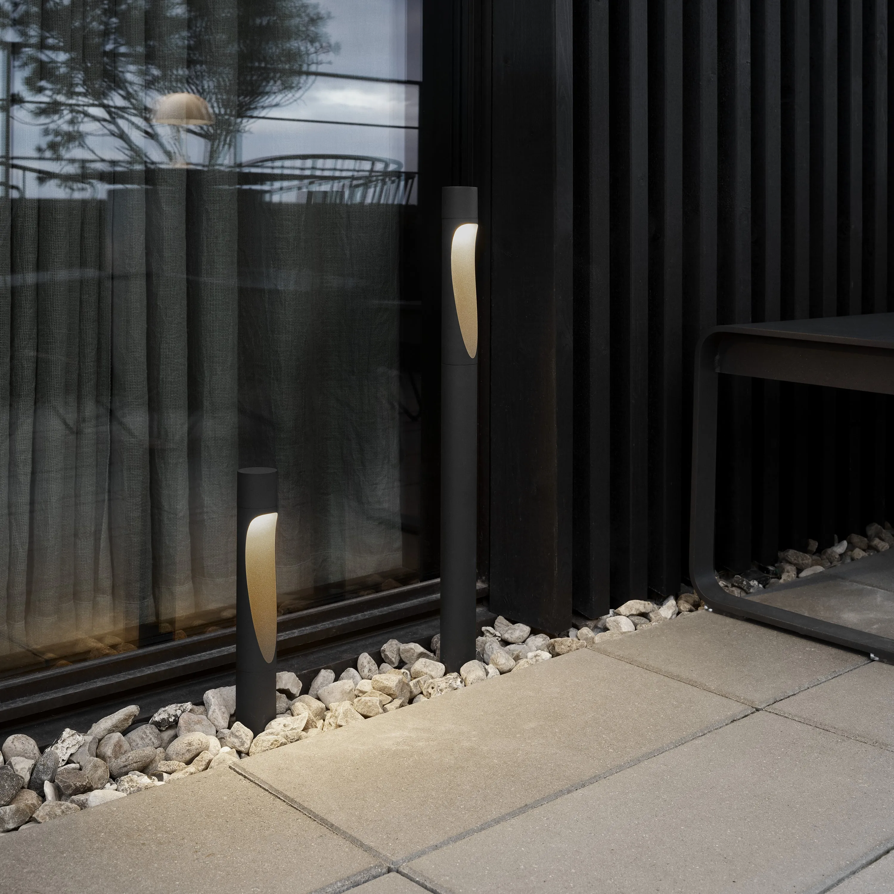 Flindt Garden Outdoor Bollard Light without Power Supply