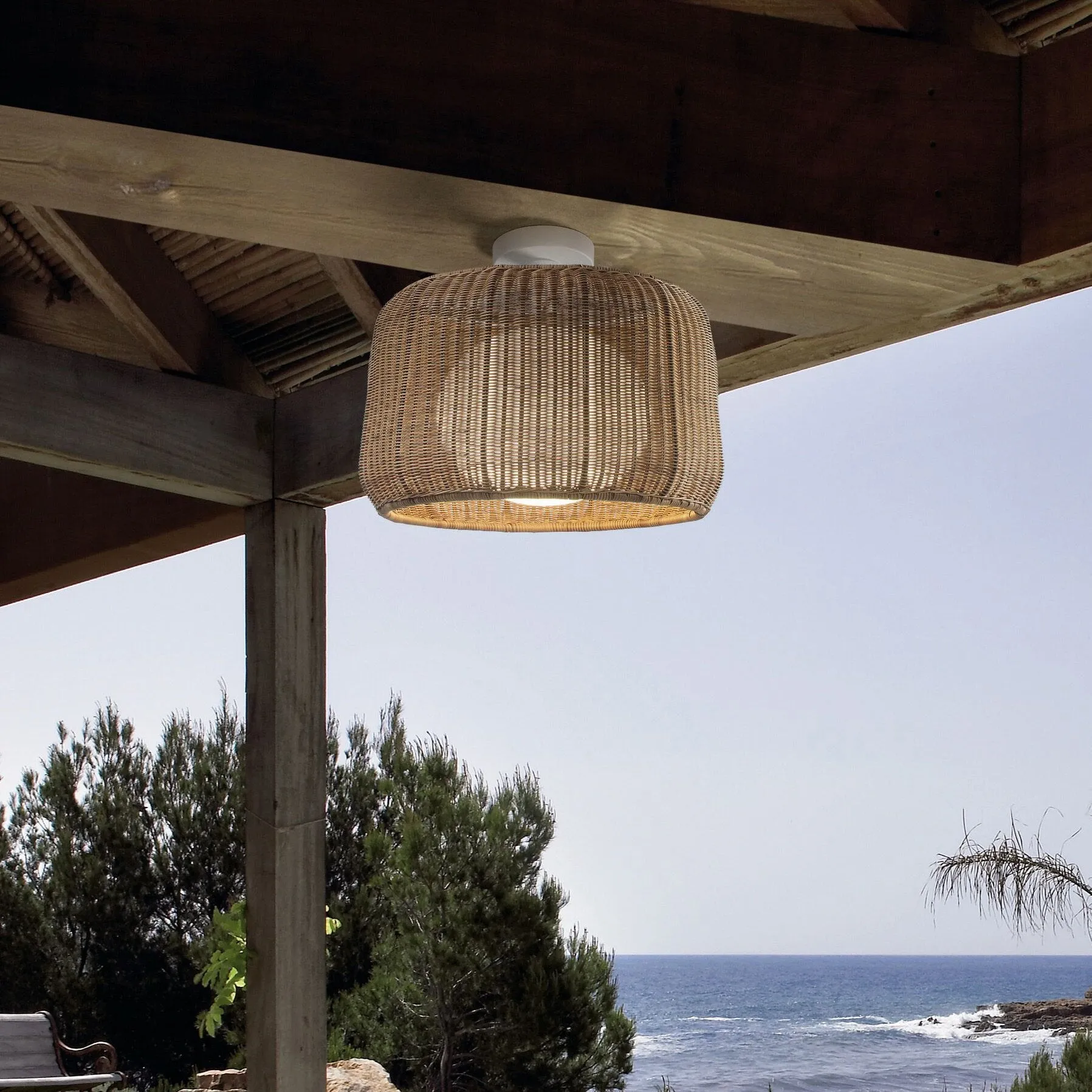 Fora Outdoor Semi Flush Mount