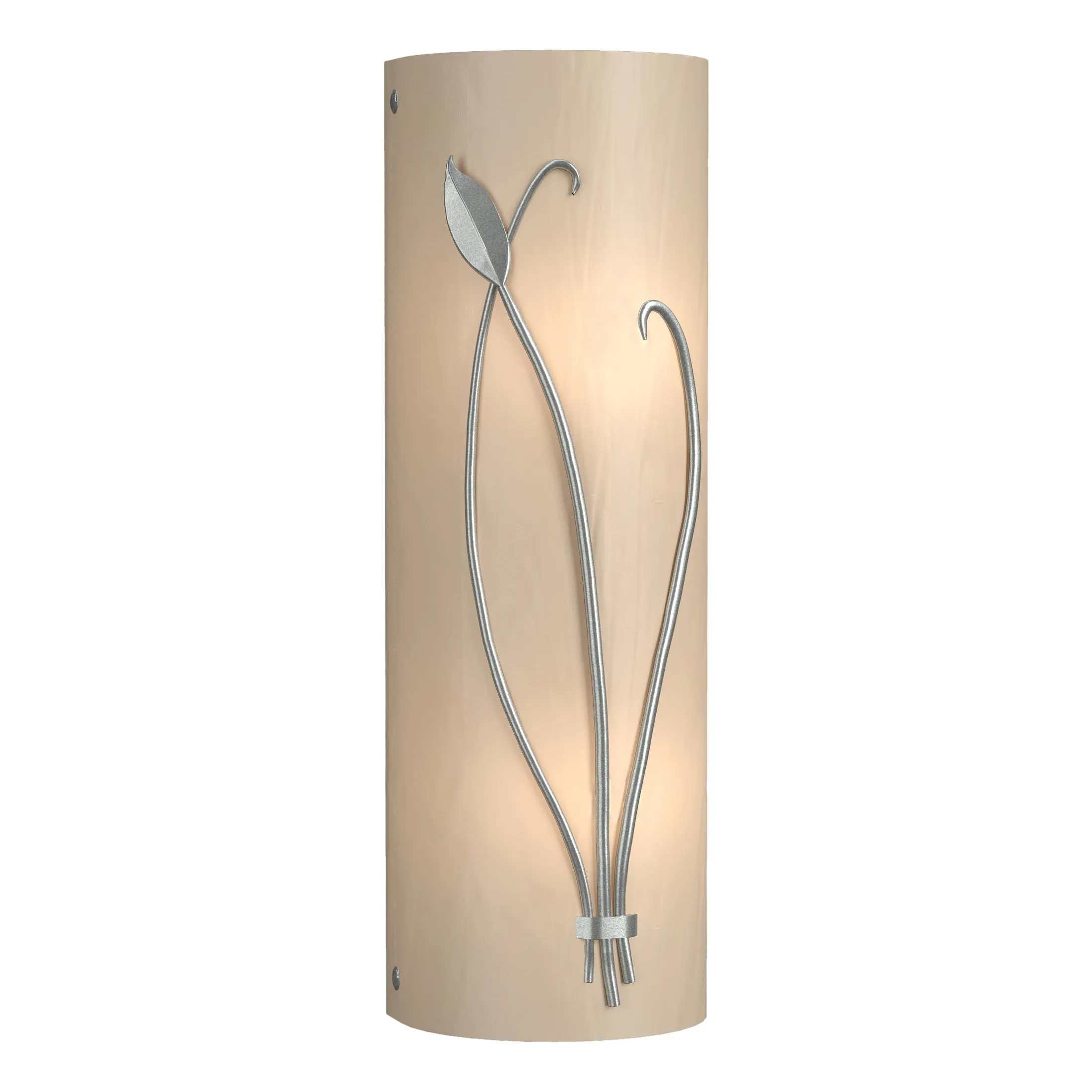 Forged Leaf and Stem Wall Sconce