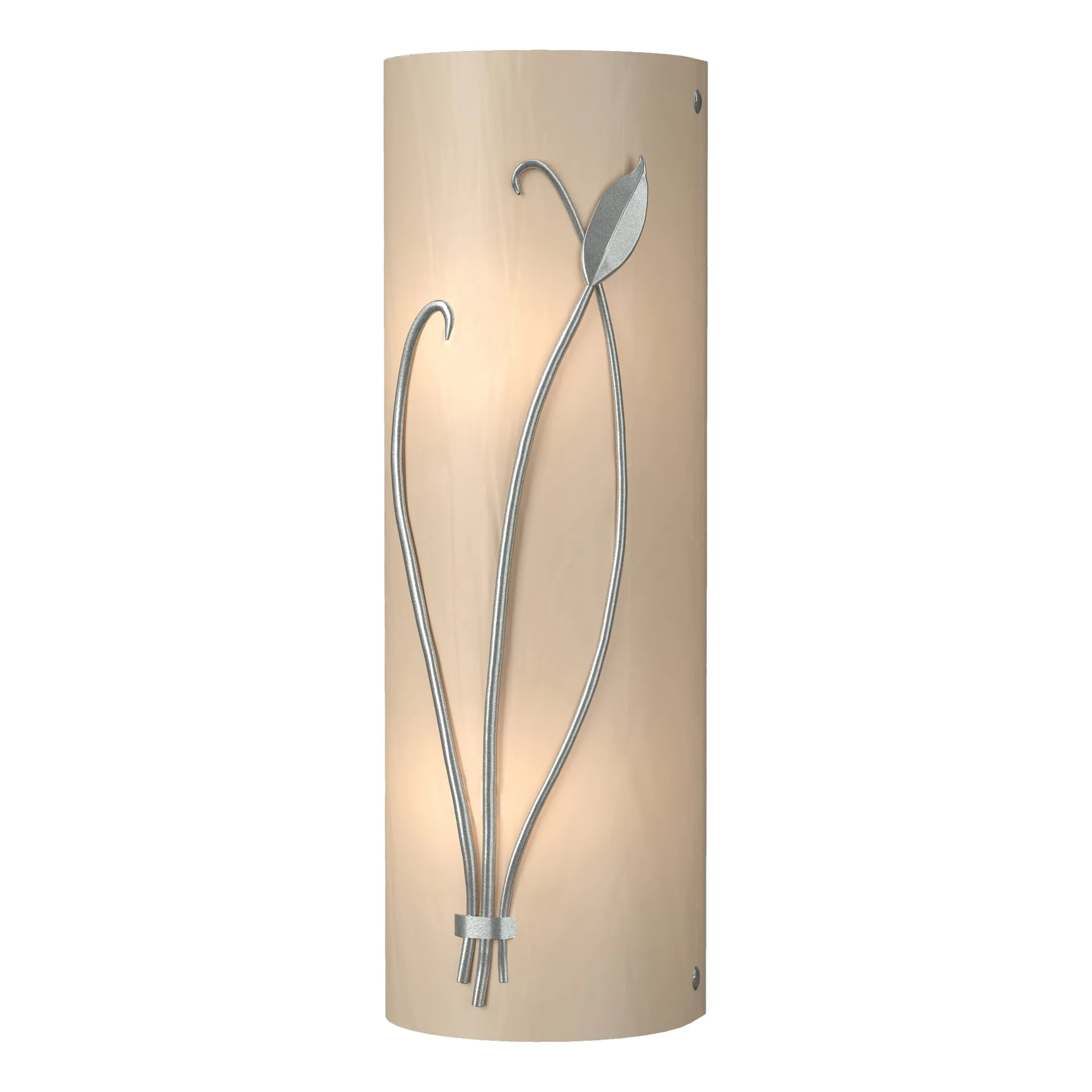 Forged Leaf and Stem Wall Sconce