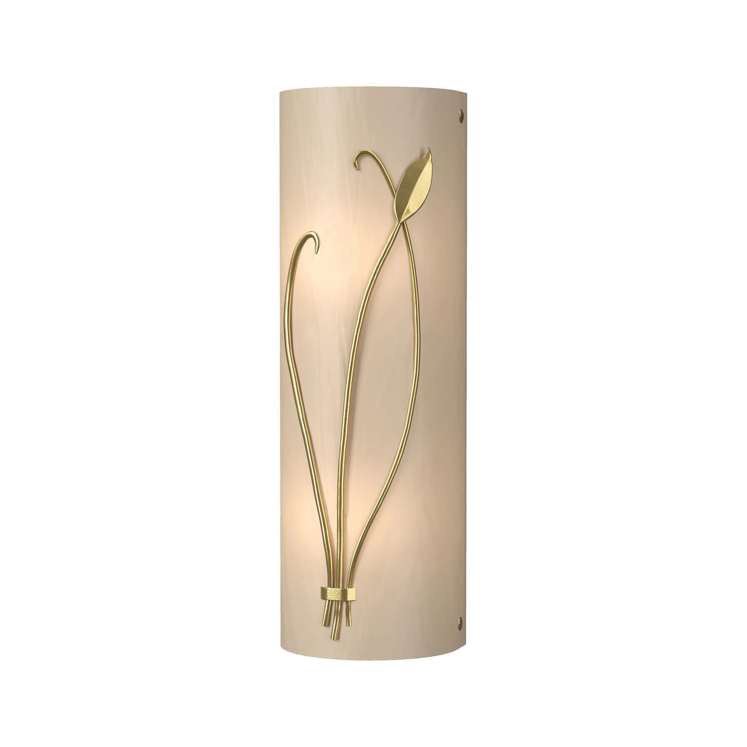 Forged Leaf and Stem Wall Sconce